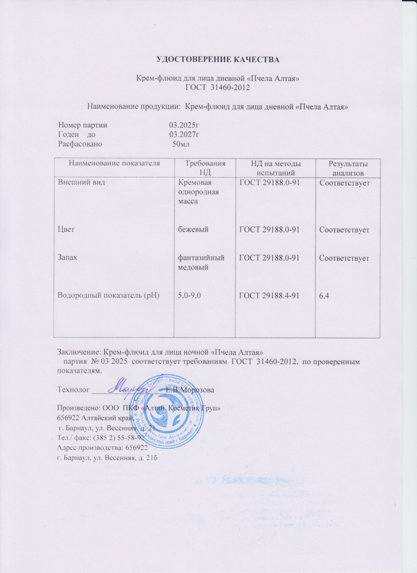 Паспорт №032025